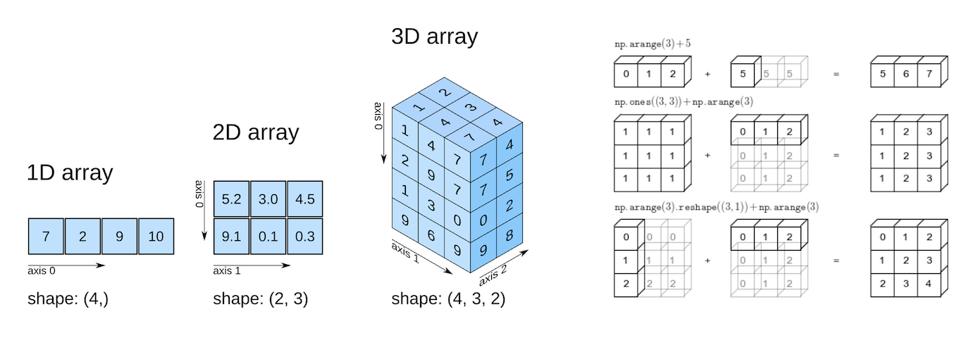 Decorative chapter opener illustration for the NumPy chapter.